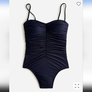 NWT J. Crew ruched sweetheart one-piece